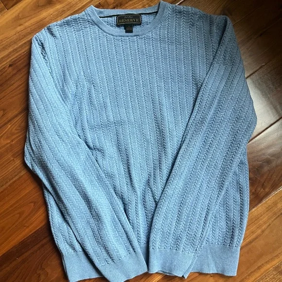 Jos A Bank Reserve Men’s Sweater Size Large Color Blue - Picture 3 of 5